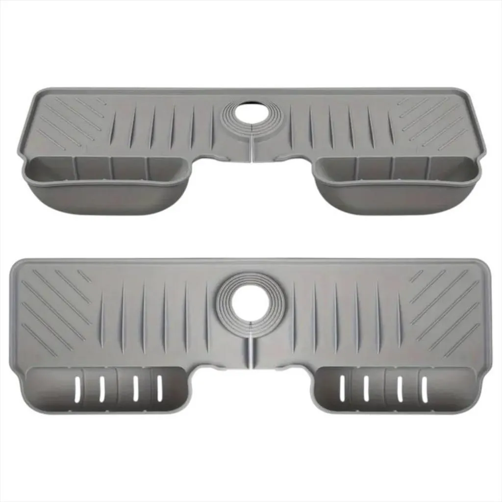 Organizador Lavaplatos Silicona Protector Salpicaduras Grifo - Imagen 2