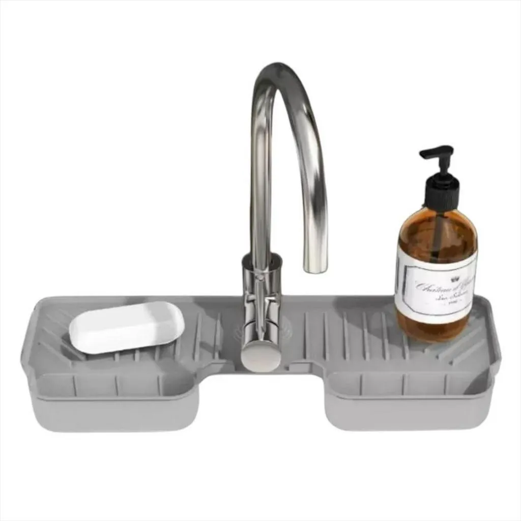 Organizador Lavaplatos Silicona Protector Salpicaduras Grifo - Imagen 3