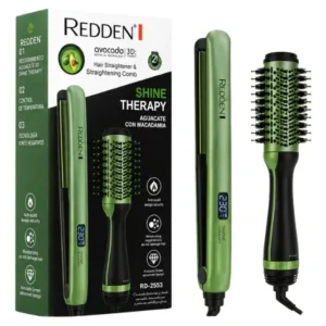 Combo Redden Plancha Digital Y Cepillo Térmico